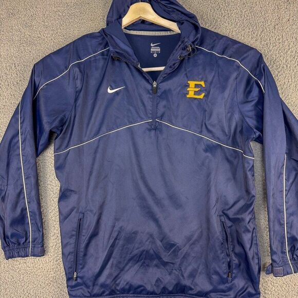East Tennessee Buccaneers Jacket Mens Medium Blue ETSU‎ Nike Training 519854 420 - Picture 1 of 16